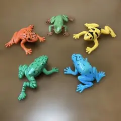 Safari社　カエルフィギュア5体セットのサムネイル