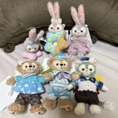 ダッフィー&フレンズ ぬいぐるみバッジ7点 ファインドユア