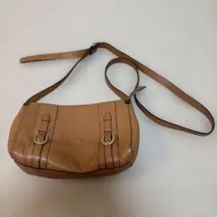 dakotaブラウンレザーショルダーバッグ