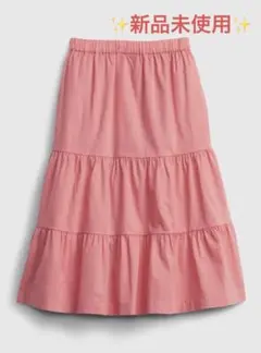 新品　GAP 160 ティアード ミディ スカート　XXL