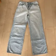 UNIQLOライトブルーワイドジーンズ26インチ