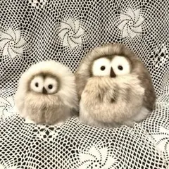 あ*ね様 モンスイユ　フクロウぬいぐるみ 本体２体セット Amazon.co.jp: モンスイユ ふくろう フクロウ ぬいぐるみ : おもちゃ