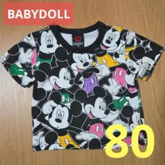 美品♡BABYDOLL 半袖Tシャツ ミッキー 80