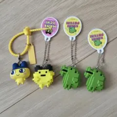 たまごっち　キーホルダー　カラフルマルチチャーム　ドットフィギュアチャーム