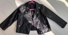 ZARA ブラック ライダースジャケット 110cm
