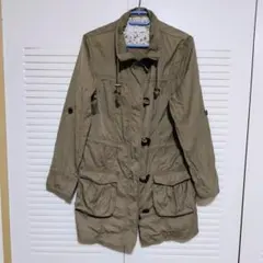 Q*N様 1/31まで　カーキ モッズコート LLサイズ　しまむら　F89