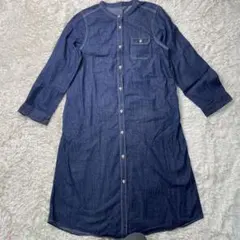 美品✨デニム ワンピース ロングシャツ 長袖 daily topics 3L