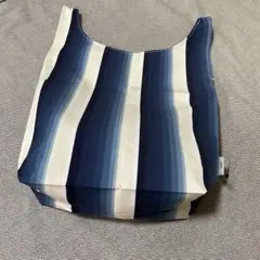 新品　小倉織　縞縞　シマシマ　エコバッグ・あづま袋