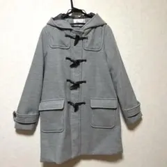 COLZA グレー ダッフルコート フード付きMサイズ