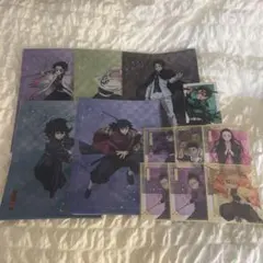 鬼滅の刃 アニプレックスオンラインくじ クリアファイル クリア色紙 12点セット