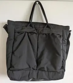 ​【美品】ユニクロ：C 2WAYユーティリティバッグ ブラック 黒 UNIQLO