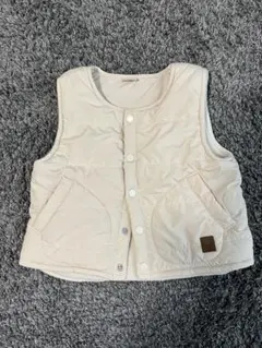 petit main 中綿ベスト　アイボリー　Sサイズ