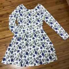 Ehyphen world gallery花柄長袖ワンピース