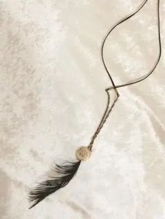 【GARNI】　SV925 スターリングシルバー フェザーネックレス