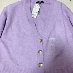 カーディガンユニクロ　紫　ガールズプラネット