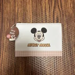 【新品】ディズニーポーチ ミッキー ミニー　10.5×13.5cm レトロ
