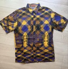 MISSONI ミッソーニ イタリア製 総柄 半袖シャツ 好カラーのサムネイル