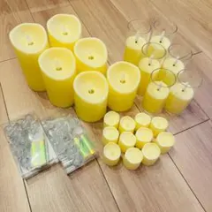 【結婚式】ウェルカムスペース LEDキャンドル＆ライト 25点まとめ売り 電池付