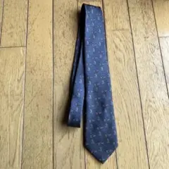 ミッキーマウス　花柄グレー　ネクタイ