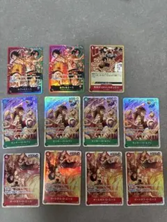 ワンピースカード ルフィ エース L ヤソップ sp ジンベエ パラレル ワンピースカード ルフィ エース L ヤソップ sp ジンベエ パラレル