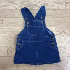 デニム　ブルー ジャンバースカート
