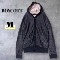 BOYCOTT フード付きパーカー 長袖 M 羽織り カーディガンのサムネイル