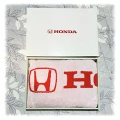 【新品未使用】HONDA バスタオル レッド ロゴ入り