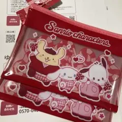 サンリオキャラクターズ フラットポーチ　２点