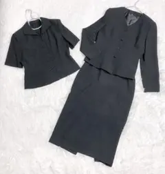 レディース　喪服　ブラックフォーマル　冠婚葬祭　9号　長袖　半袖　スカート　3点