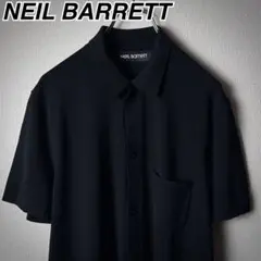 NEIL BARRETT サマーニットシャツ 黒 ブラック ニールバレットのサムネイル