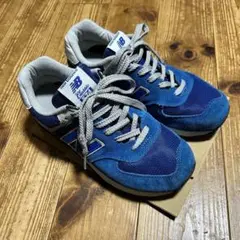 ニューバランス　ML 574 VTR 26センチ　スウェード　青　US8