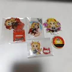鬼滅の刃　煉獄杏寿郎 アクリルスタンド　キーホルダーセット②