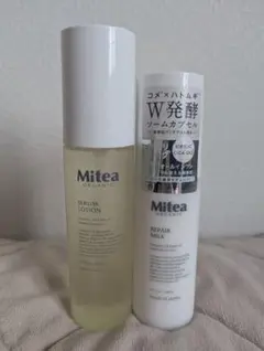 新品未使用 Mitea ORGANIC セラムローション リペアミルク セットのサムネイル