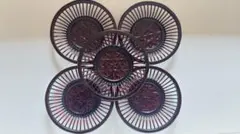 藍胎漆器 茶托 5枚セット