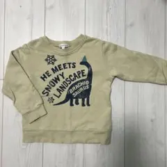 100cm 3can4on 恐竜プリント トレーナー