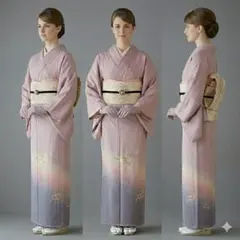 汕頭刺繍スワトウぼかし袷和装礼装訪問着付下げ卒業式入学式着物