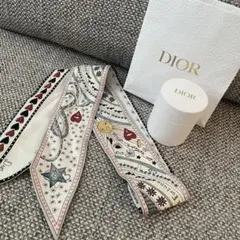 DIOR ミッツァ シルクツイル シルクスカーフ ディオールBOX付き ハート