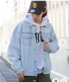 WEGO ウィゴーライトブルー デニムジャケット フリーサイズ