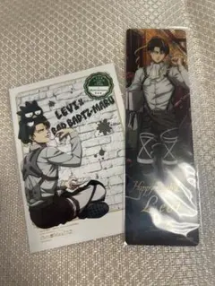 進撃の巨人×サンリオ クリアファイルセット バッドばつ丸×リヴァイ