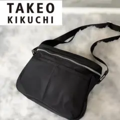 【未使用】TAKEO KIKUCHI ナイロン ボックス ショルダーバッグ