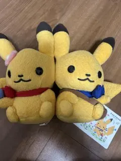 ポケモン ピカチュウ ペア　ぬいぐるみ