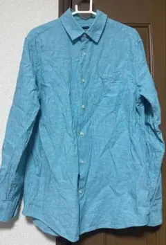 GAP リネン 長袖シャツ XS ターコイズ