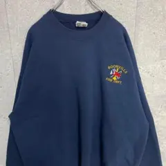 JERZEES FIRE DEPT刺繍　プリント　ネイビー　スウェット2XL