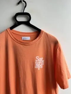 【極美品】SATURDAYS NYC オレンジ ロゴTシャツ サタデーズサーフ