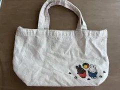 【美品】ミッフィー 手提げ袋 キャンバス　（マチ付）