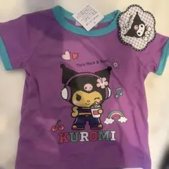 新品　サンリオ クロミ　KUROMI Tシャツ 90サイズ パープル
