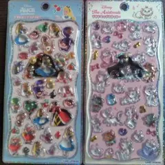 【正規品】プチドロップステッカー　アリス　マリーちゃん　ディズニー