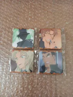 名探偵コナン　缶バッジ　キッド沖矢ベルモット伊達