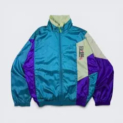 90s NIKE ナイロンジャケット マルチカラー 銀タグ