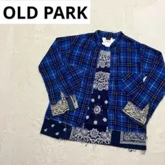 【レア】OLDPARKオールドパーク プルオーバー長袖ネルシャツ 再構築バンダナ